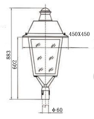 60W LED Garden Light (Lantern)
