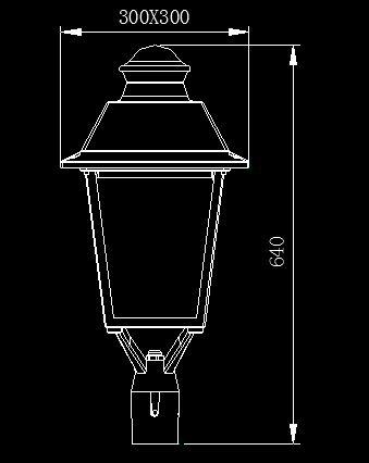 100W LED Garden Light (Lantern)