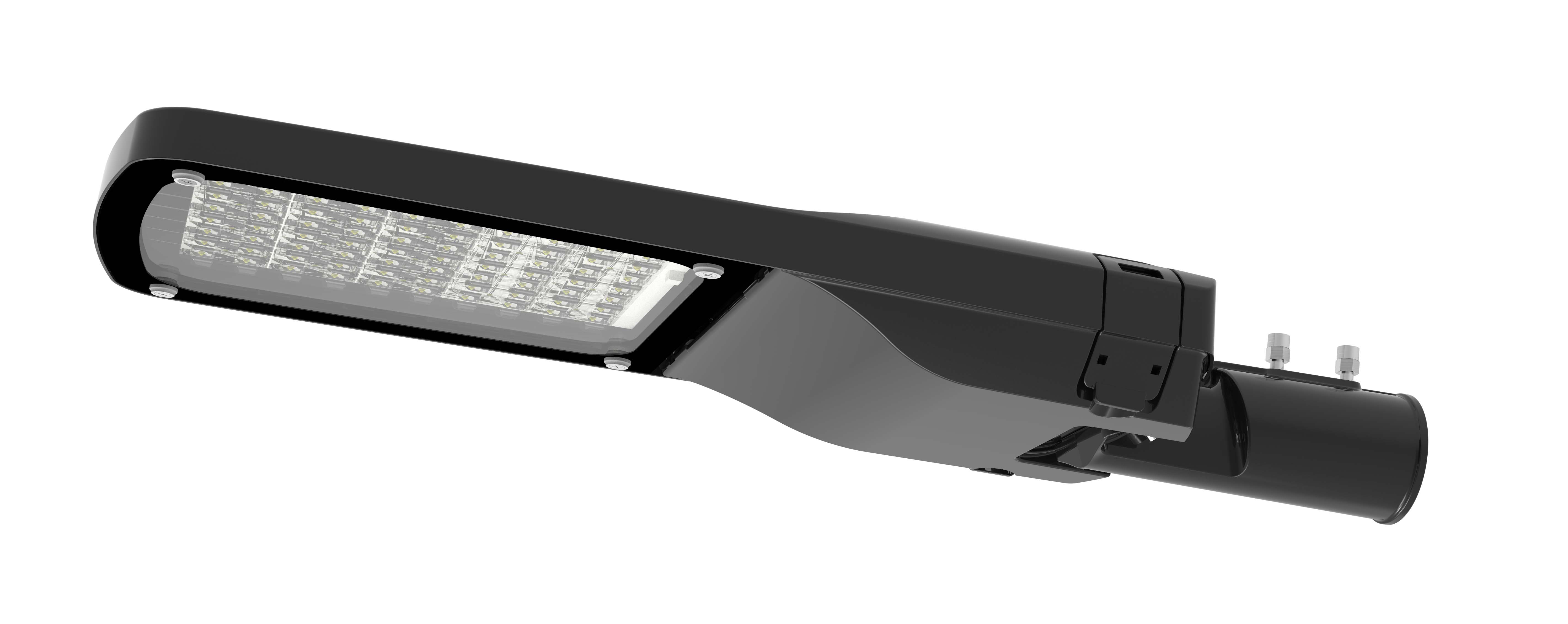 Flat LED Street Light Toolless Clips Opening 120W 150W 200W