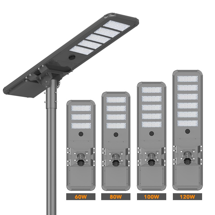 60W-120W All-in-one LED solar street light 